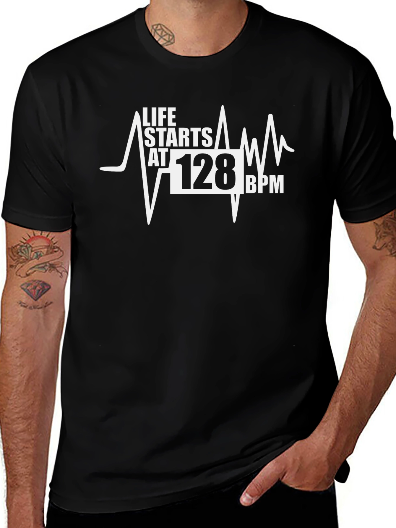 Variant 23 of Life Starts at 128 BPM T-Shirt