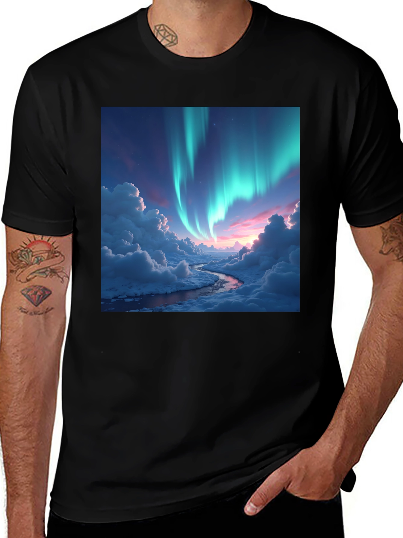 Variant 4 of Aurora Borealis T-Shirt