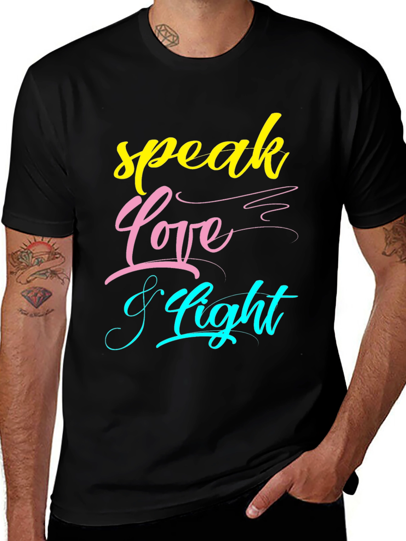 Variant 20 of Speak Love and Light Graphic Tee