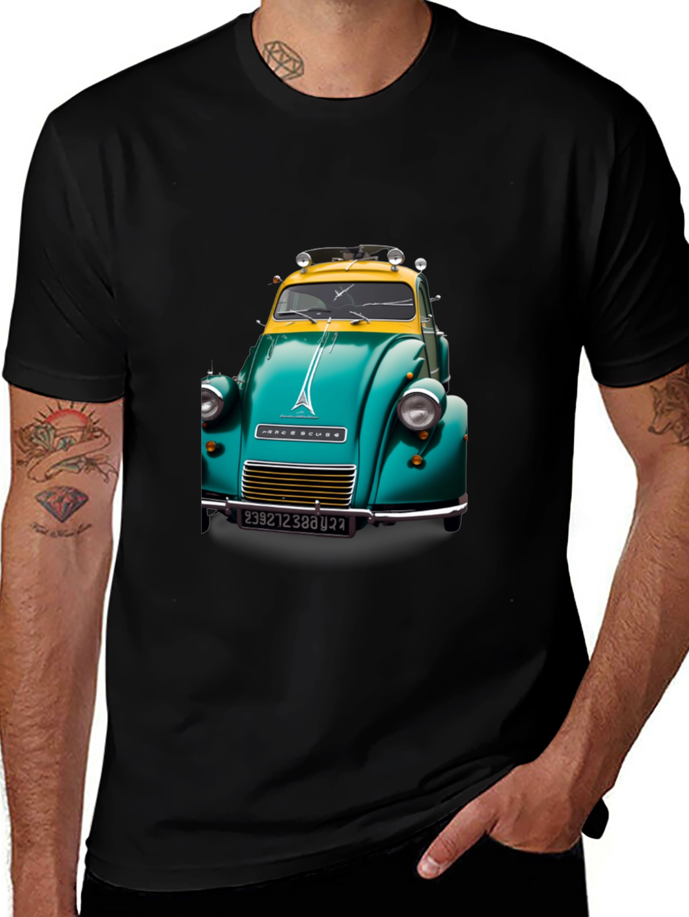 Variant 7 of Vintage Car Graphic Tee