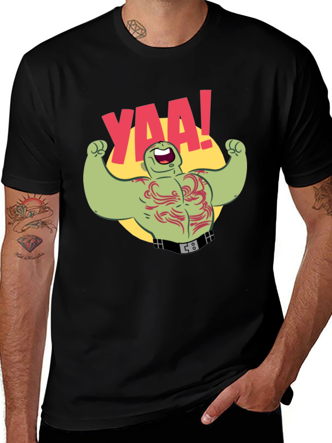 Variant 8 of YAAY! Muscle Turtle Graphic Tee