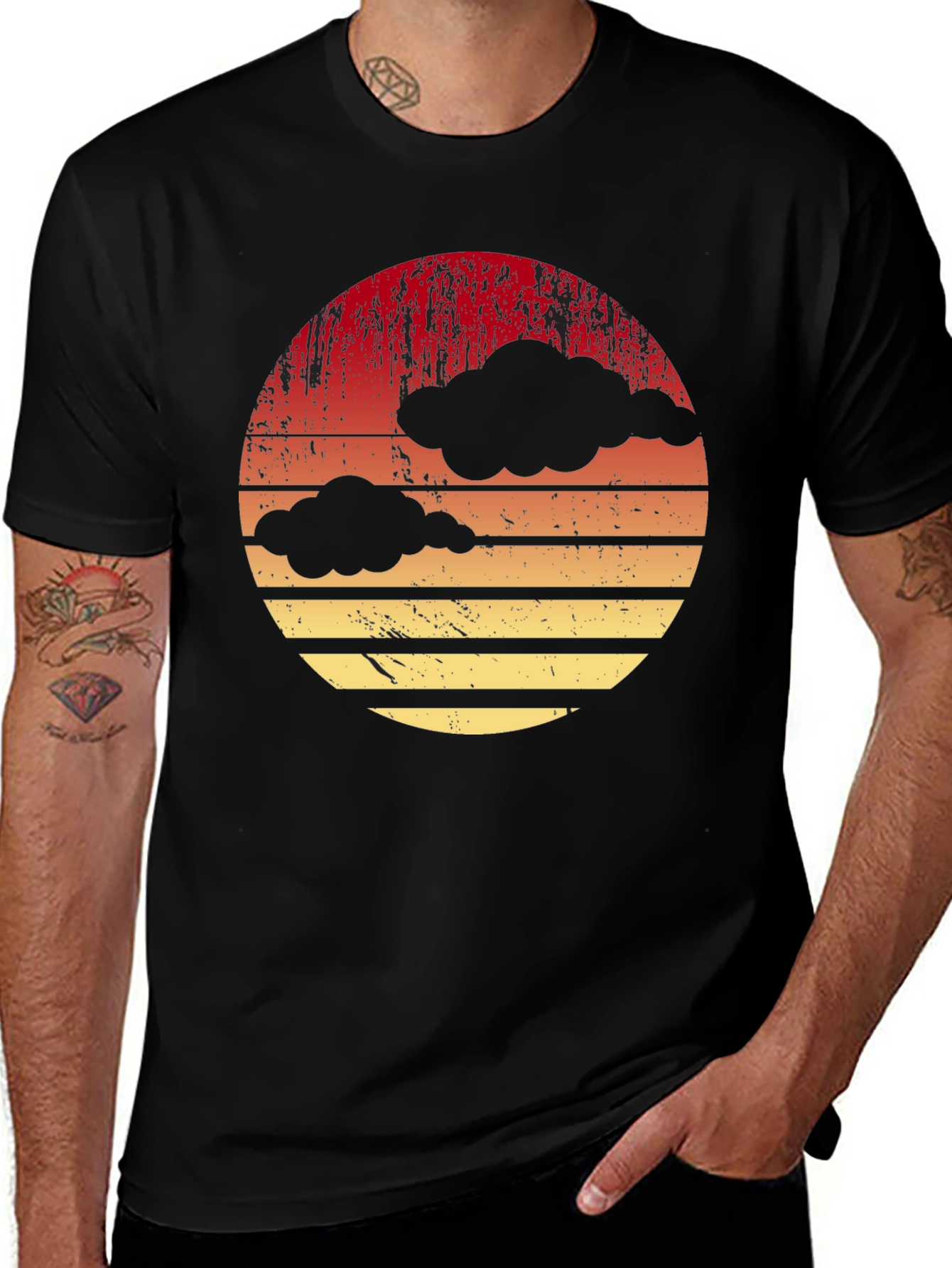 Variant 2 of Retro Sunset Cloud T-Shirt