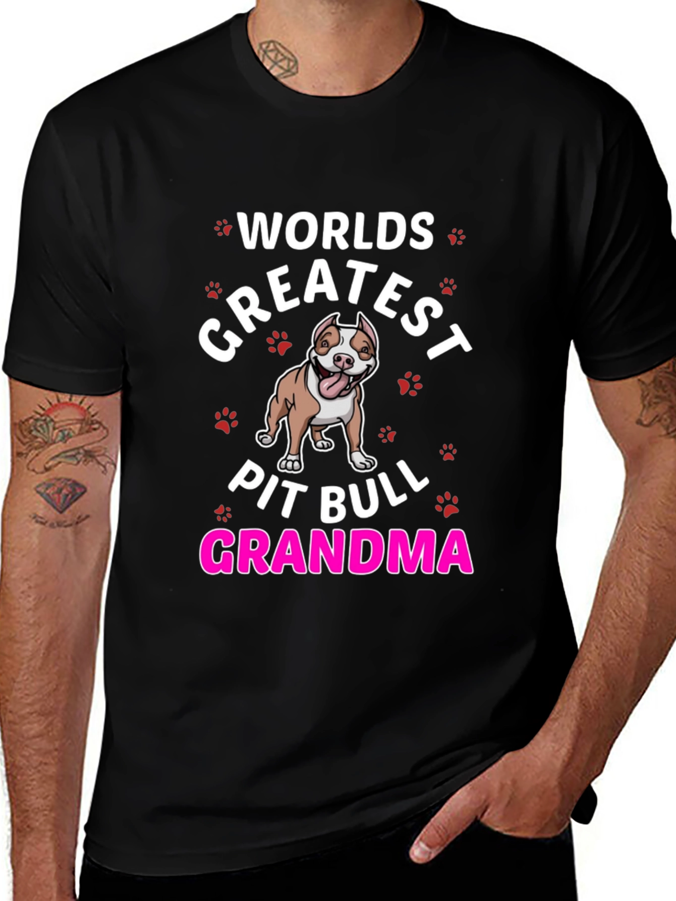 World's Greatest Pit Bull Grandma T-Shirt