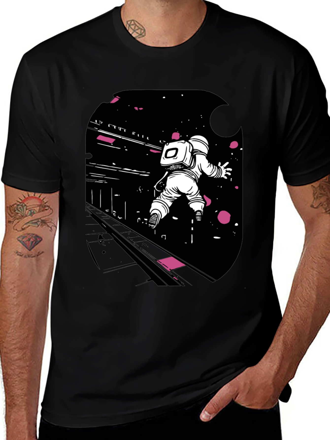 Variant 27 of Astronaut in Space Graphic Tee