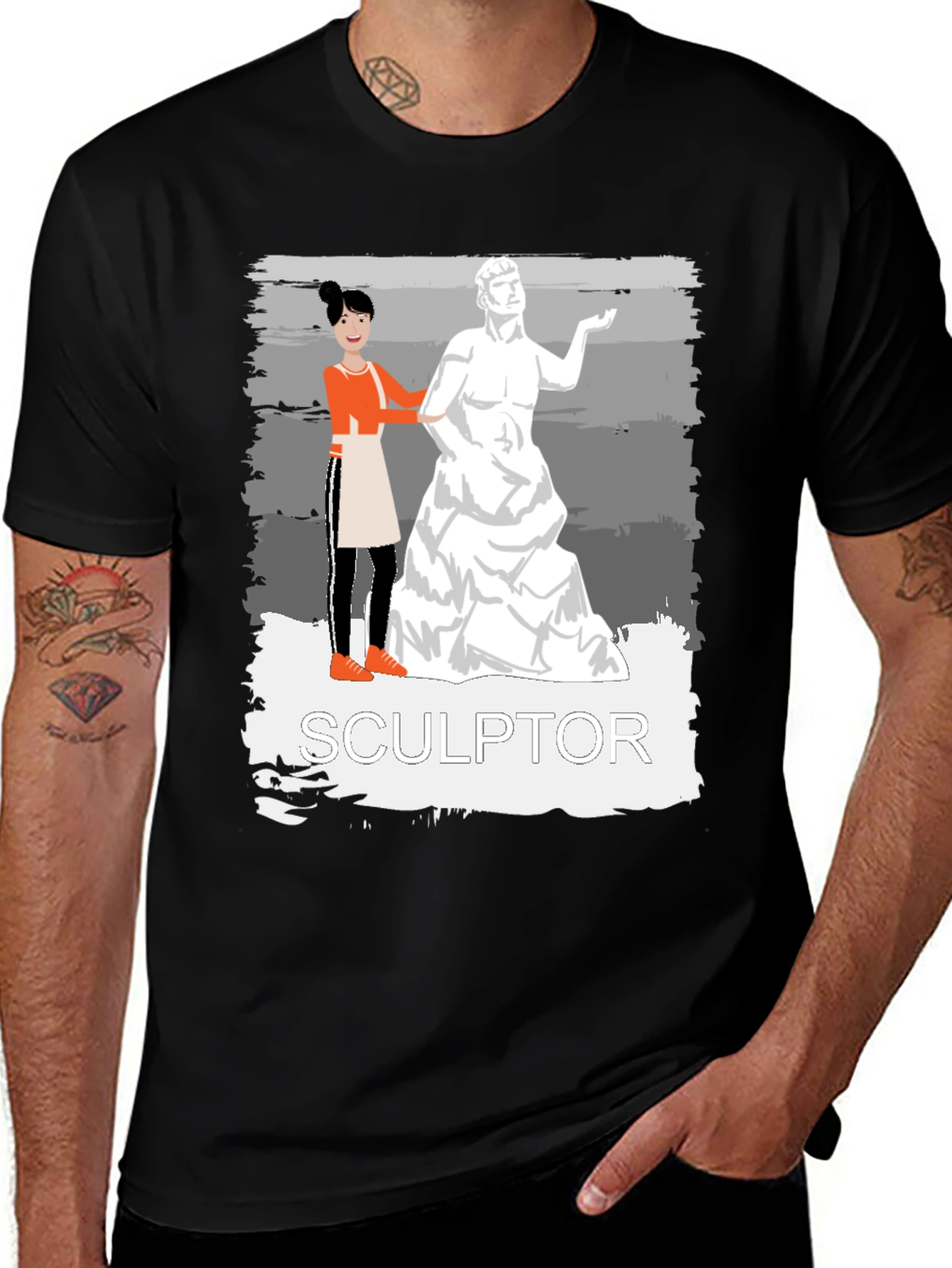 Variant 30 of Sculptor Graphic Tee - Artistic Unisex T-Shirt