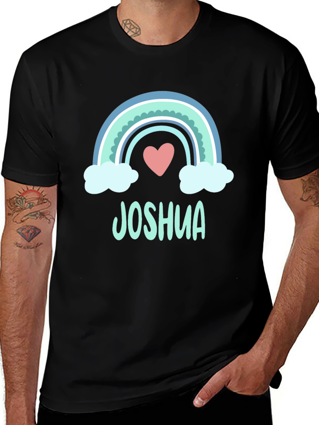Variant 3 of Rainbow Joshua T-Shirt - Cute Personalized Tee