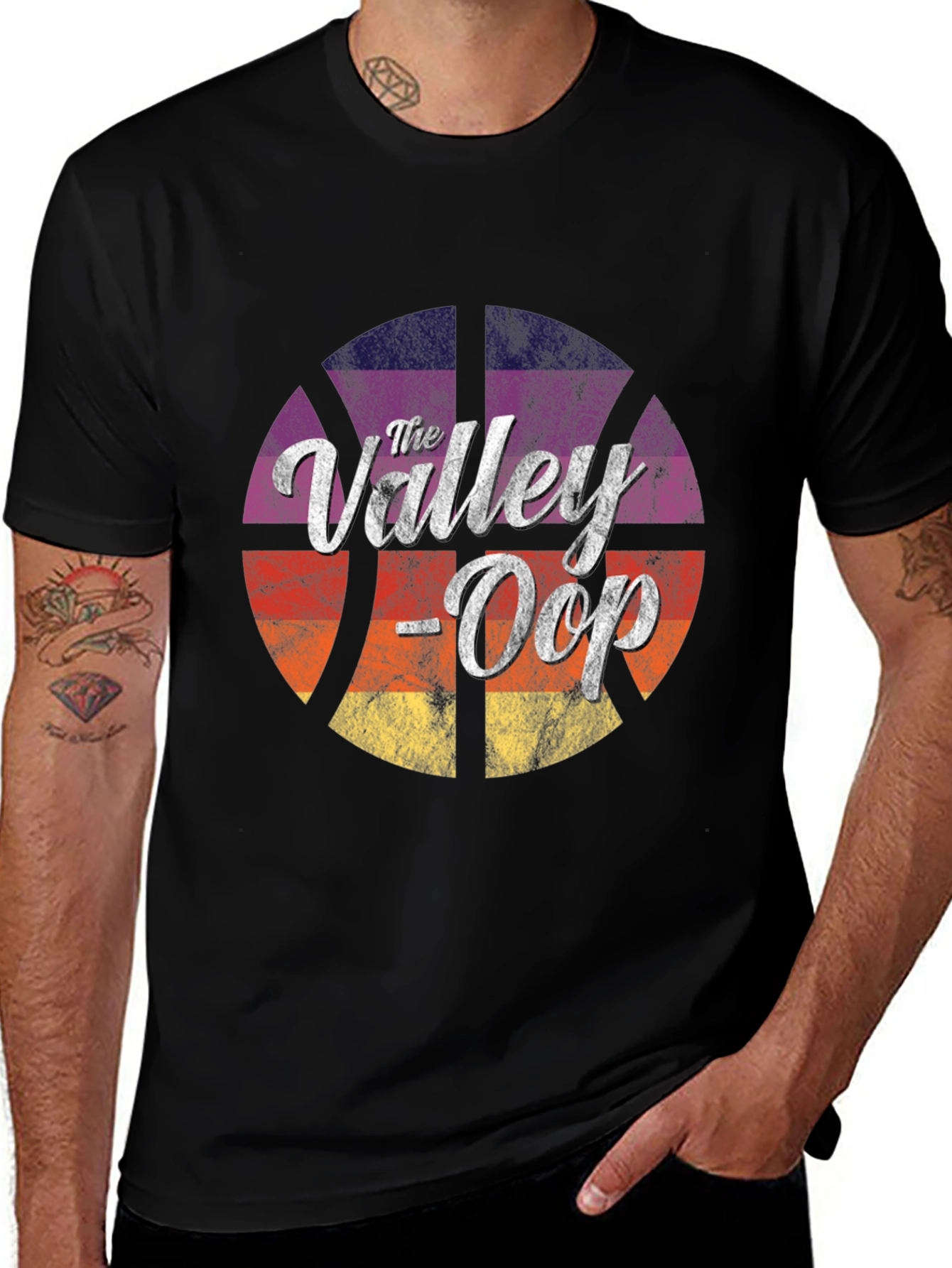 Variant 19 of The Valley-Oop Basketball Graphic Tee