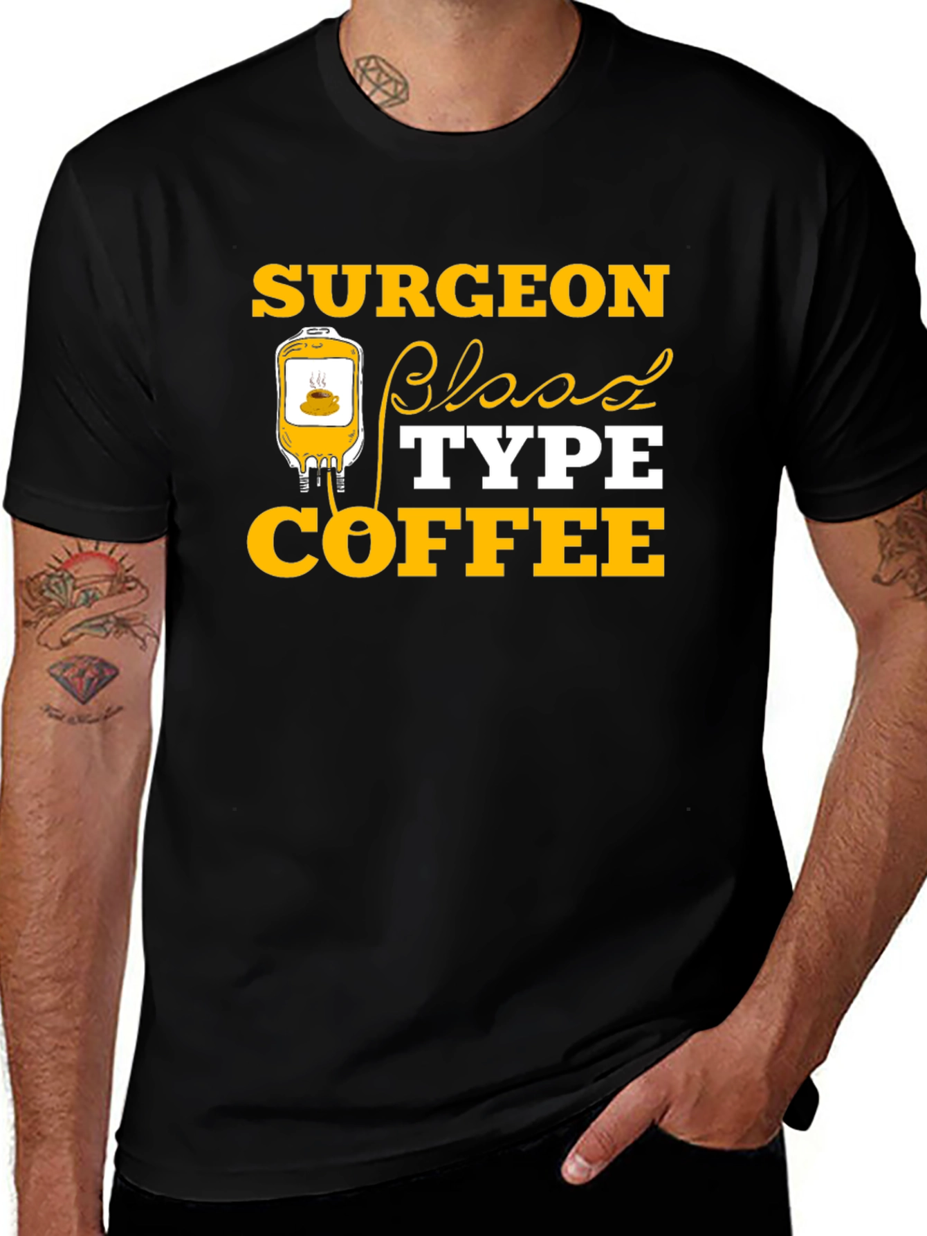 Variant 23 of Surgeon Blood Type Coffee T-Shirt