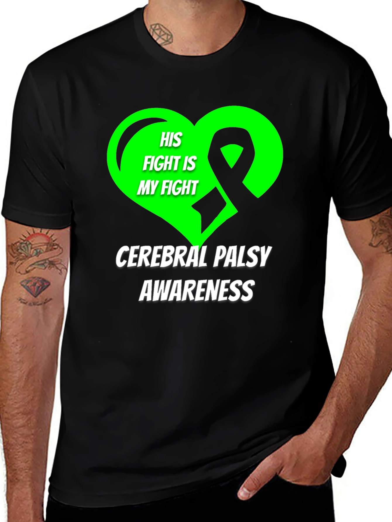 Cerebral Palsy Awareness T-Shirt - His Fight Is My Fight