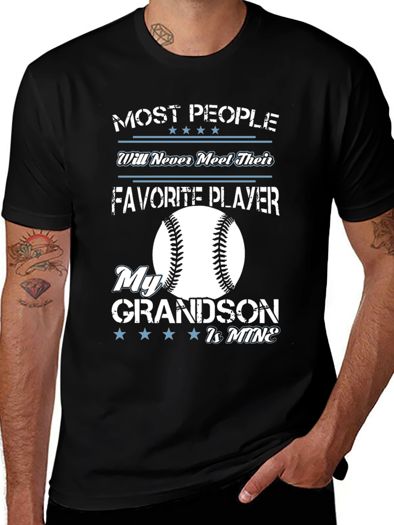 Variant 7 of My Grandson Is Mine Baseball T-Shirt
