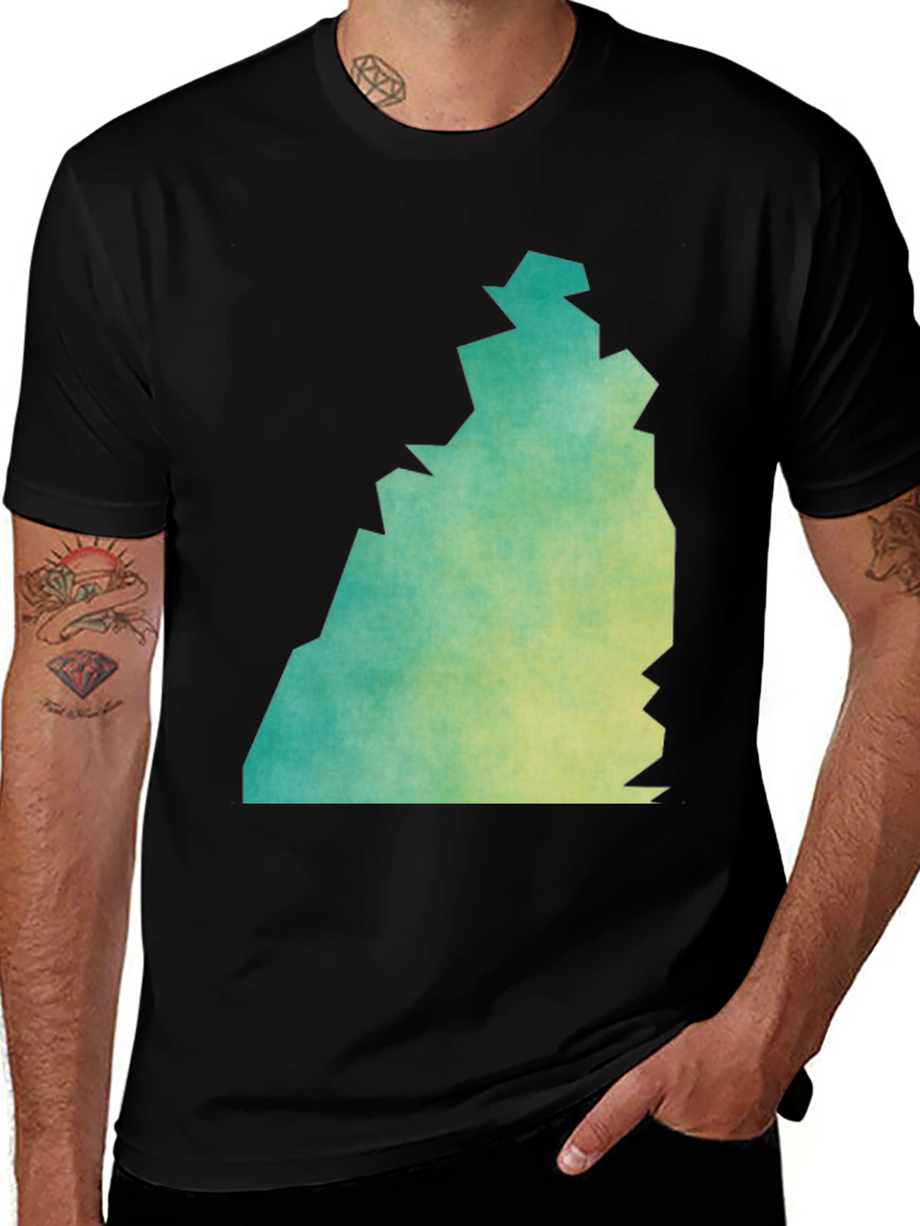 Variant 24 of Geometric Ombre Graphic Tee