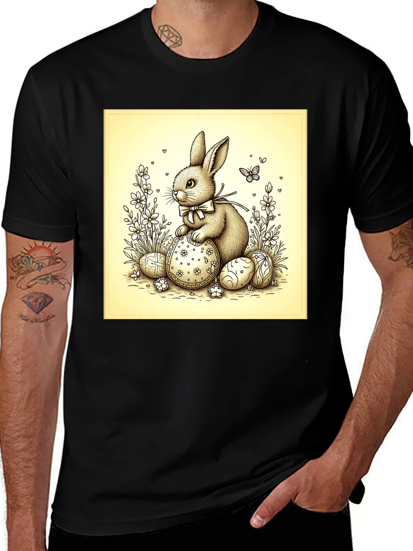 Easter Bunny T-Shirt - Cute Rabbit Design