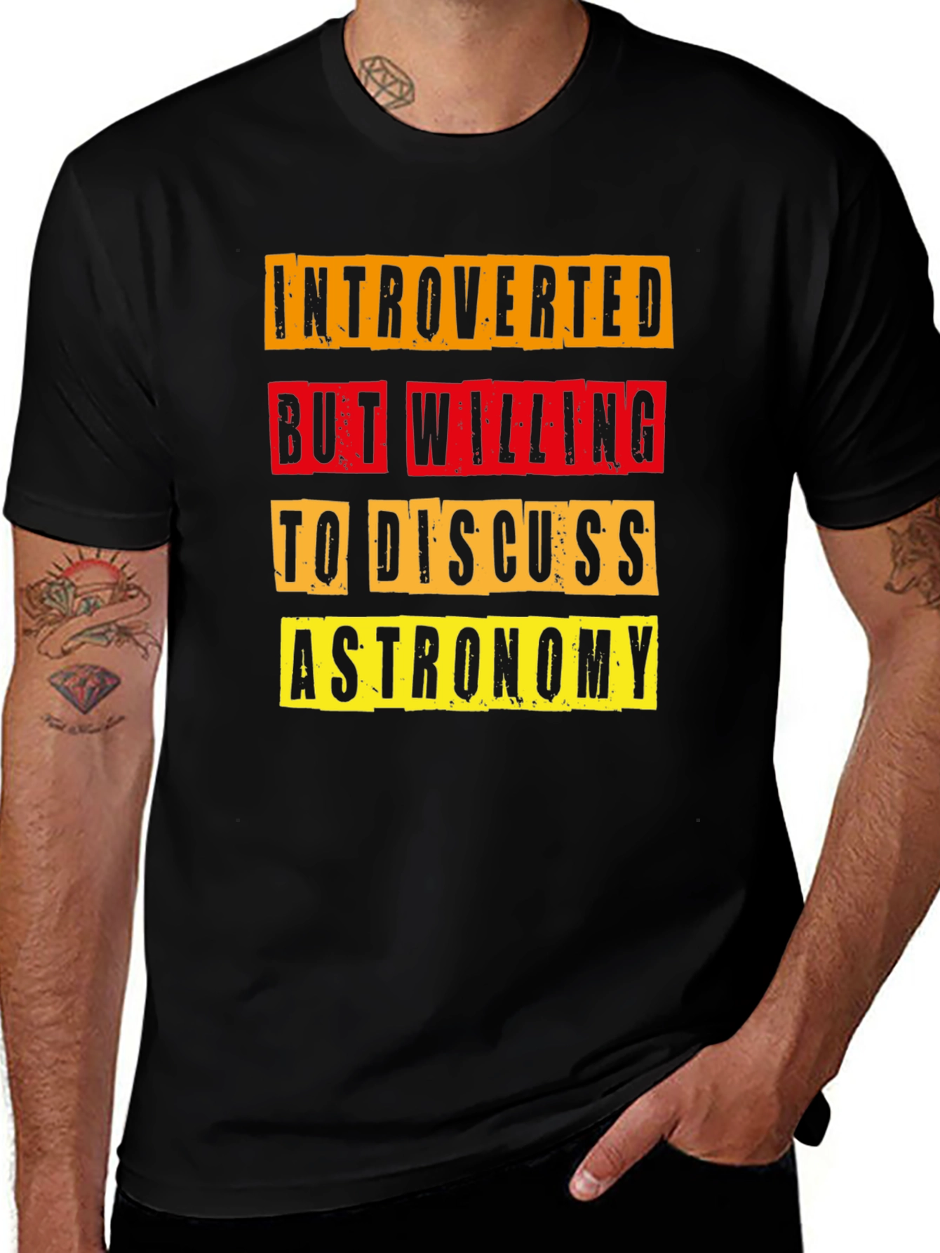 Variant 4 of Introverted Astronomy T-Shirt - Funny Science Tee