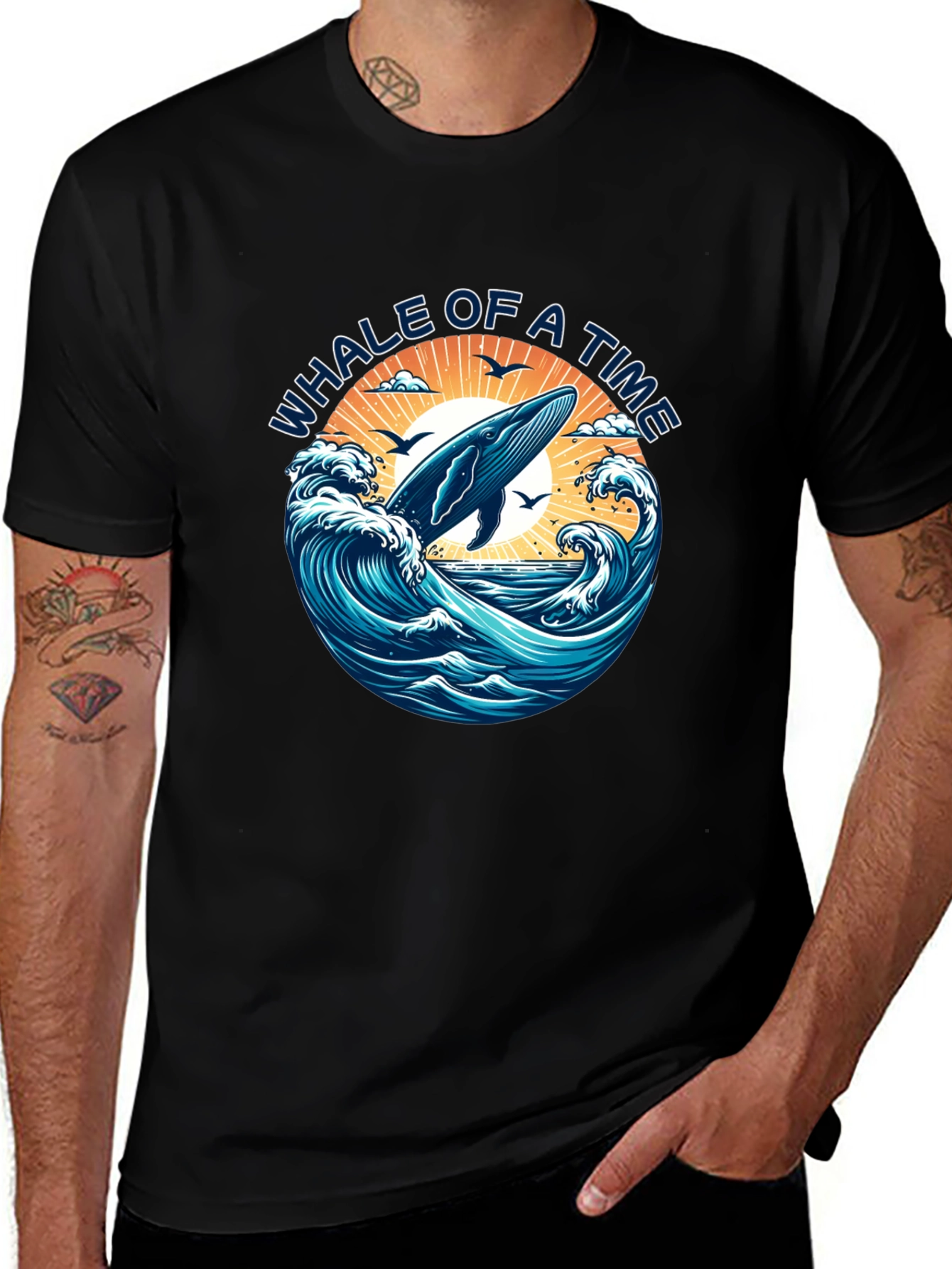 Variant 6 of Whale of a Time Graphic T-Shirt