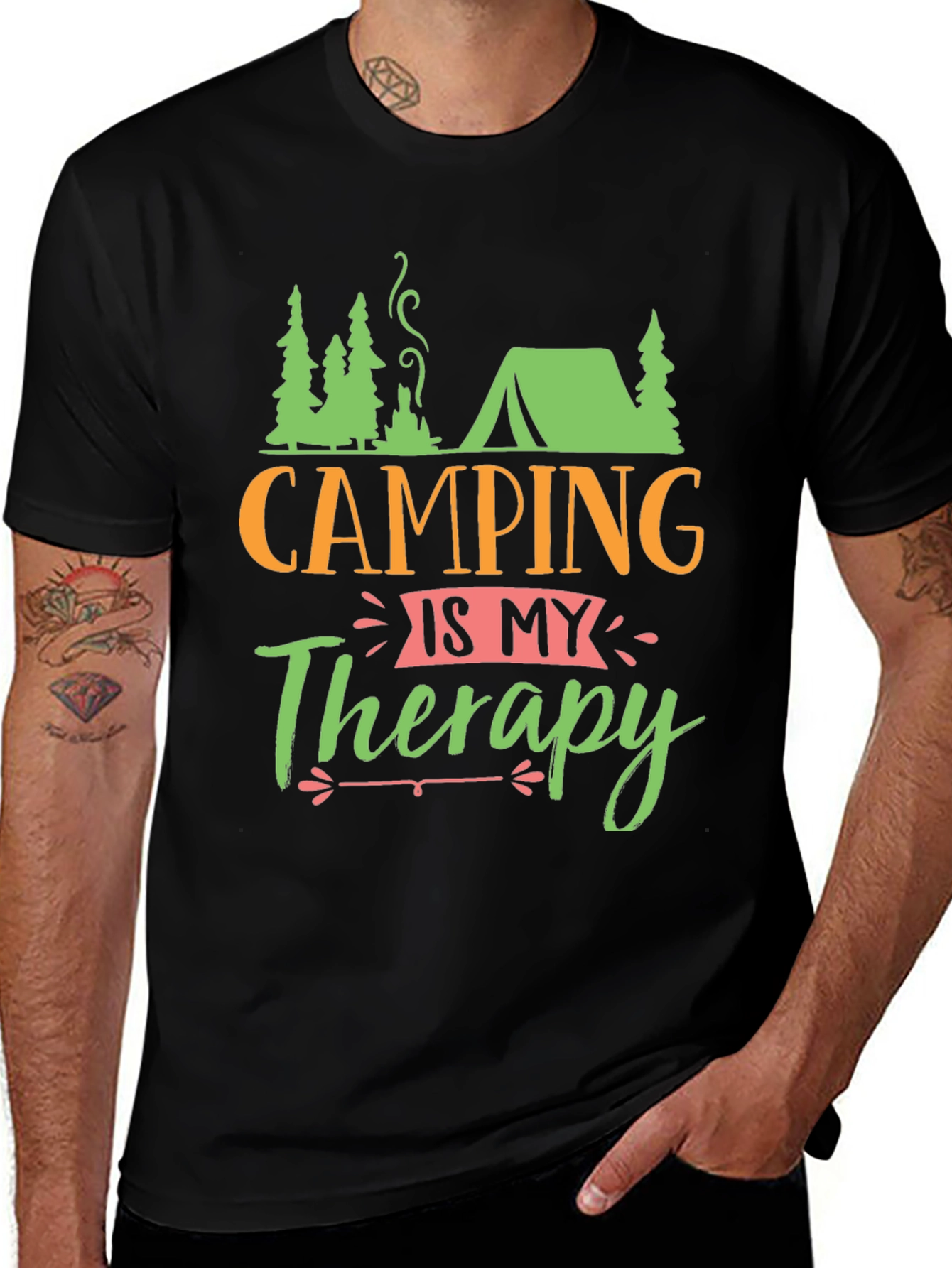 Variant 22 of Camping is My Therapy Graphic Tee