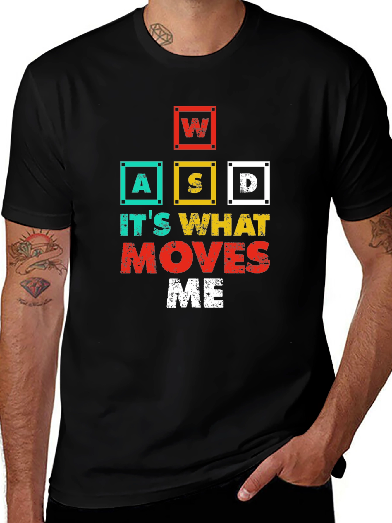 Variant 8 of WASD Gaming T-Shirt - It's What Moves Me