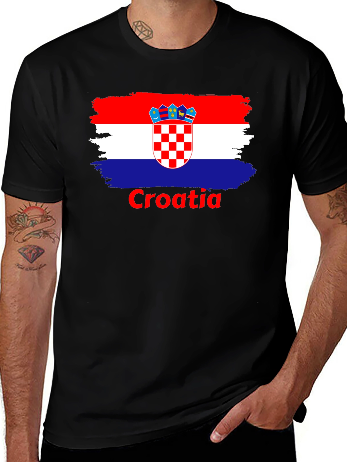 Croatia Flag T-Shirt, Croatian Pride Tee