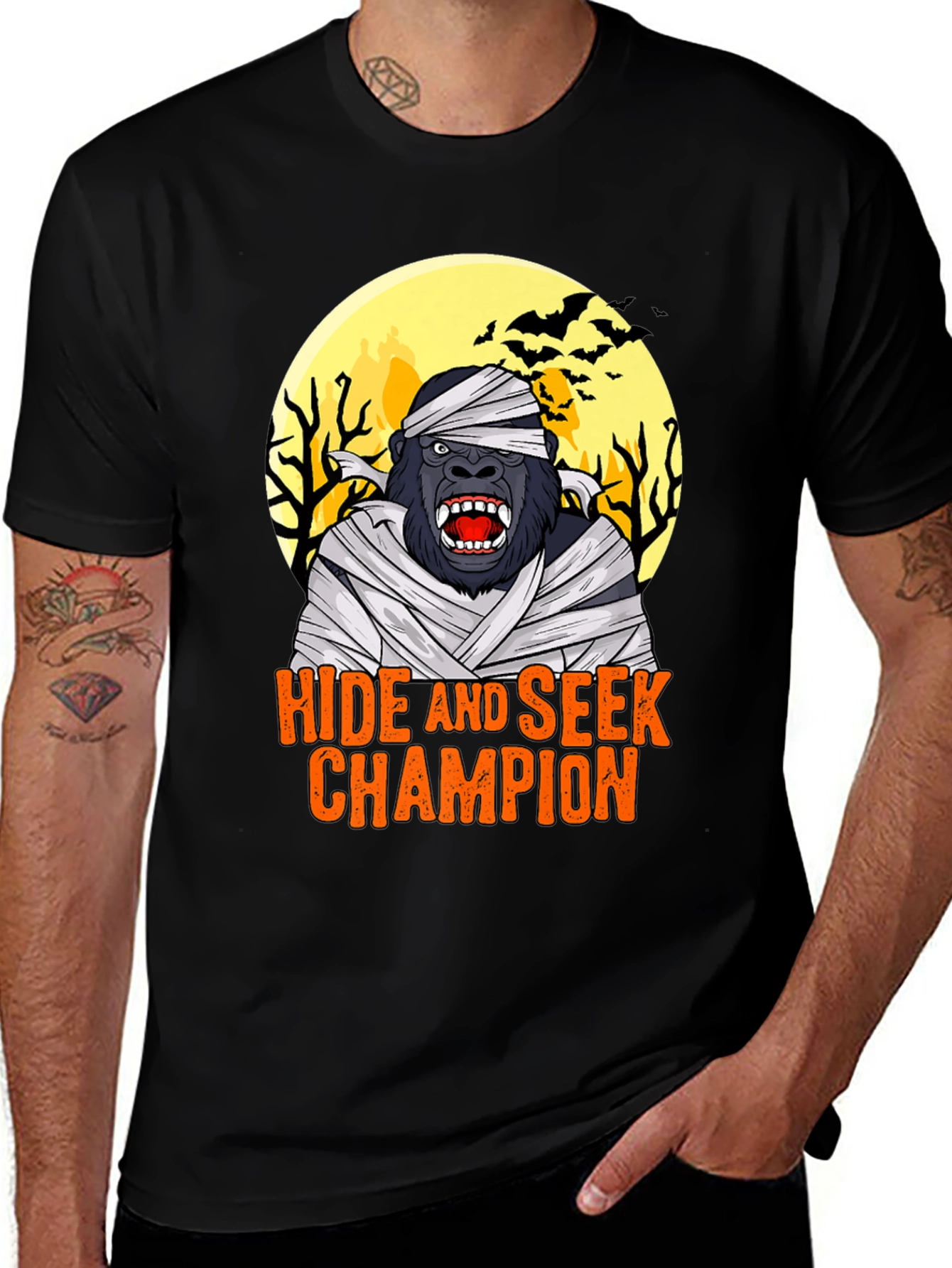 Variant 29 of Hide and Seek Champion Gorilla Mummy T-Shirt