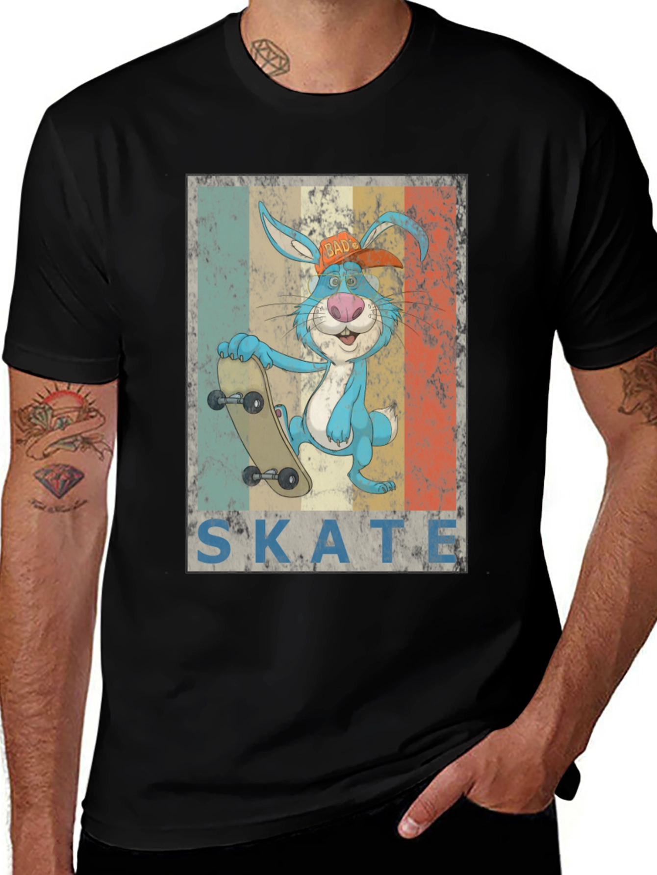 Variant 12 of Skateboarding Bunny T-Shirt