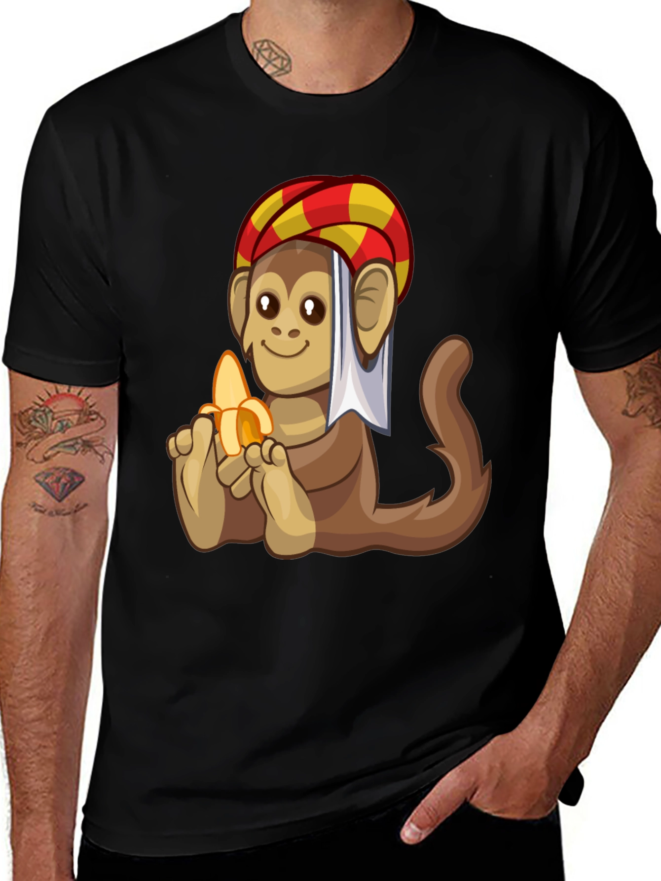 Variant 16 of Monkey in Turban Graphic Tee