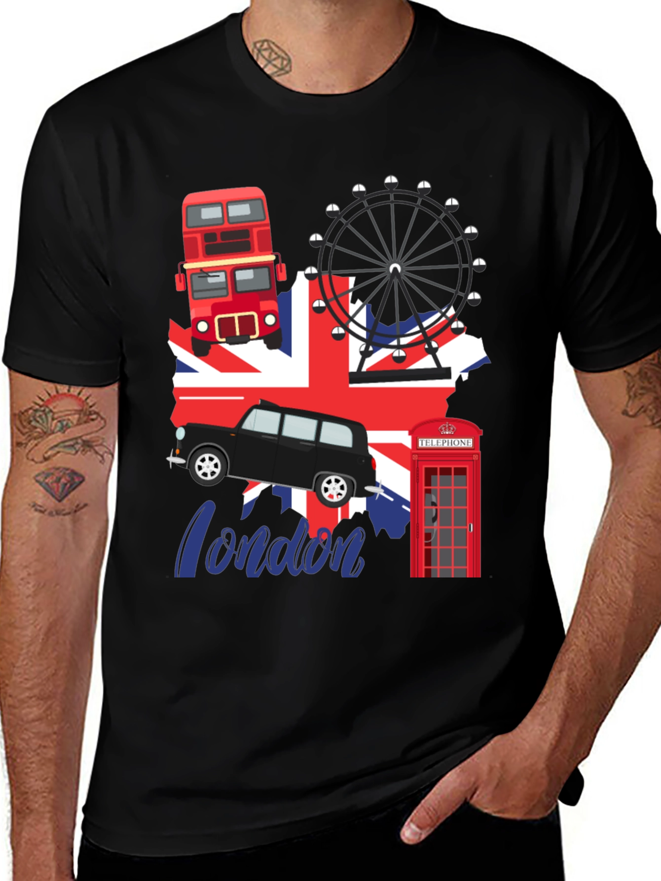 Variant 9 of London Landmarks Graphic Tee