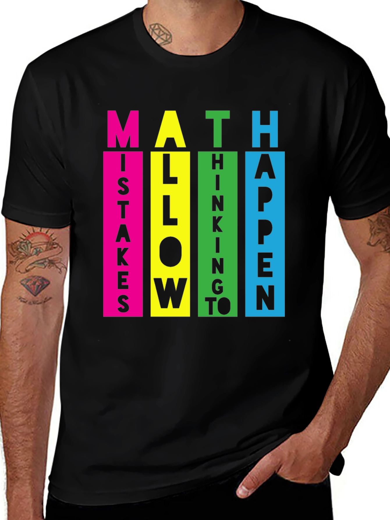 Variant 3 of Math Mistakes Allow Thinking To Happen T-Shirt