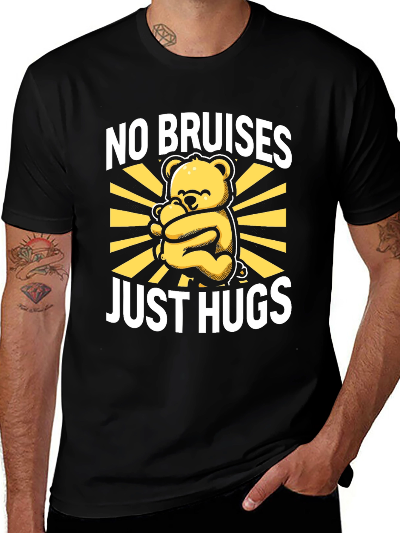No Bruises Just Hugs Graphic T-Shirt
