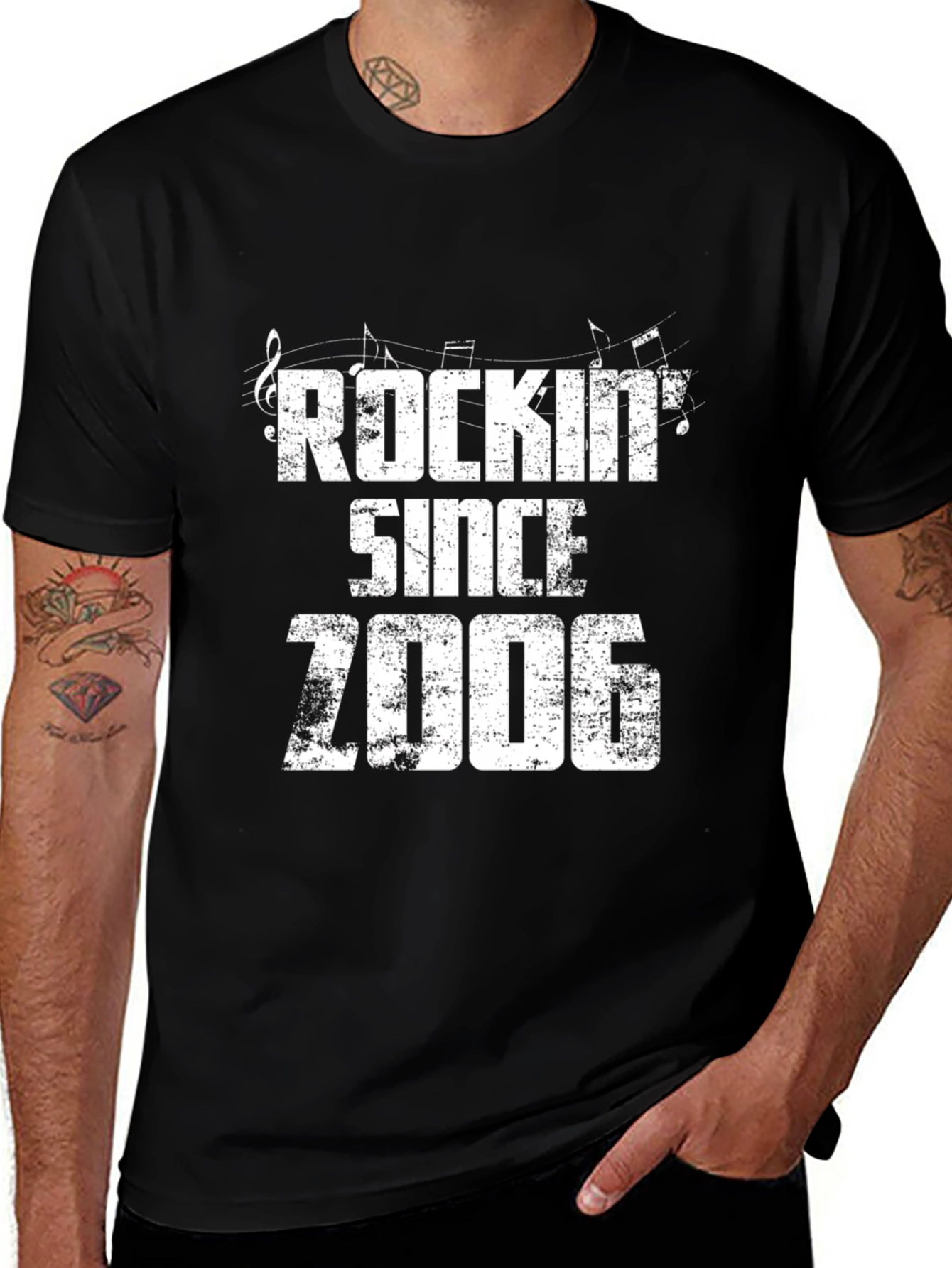 Variant 24 of Rockin' Since 2006 Graphic Tee - Music Lover Birthday Gift