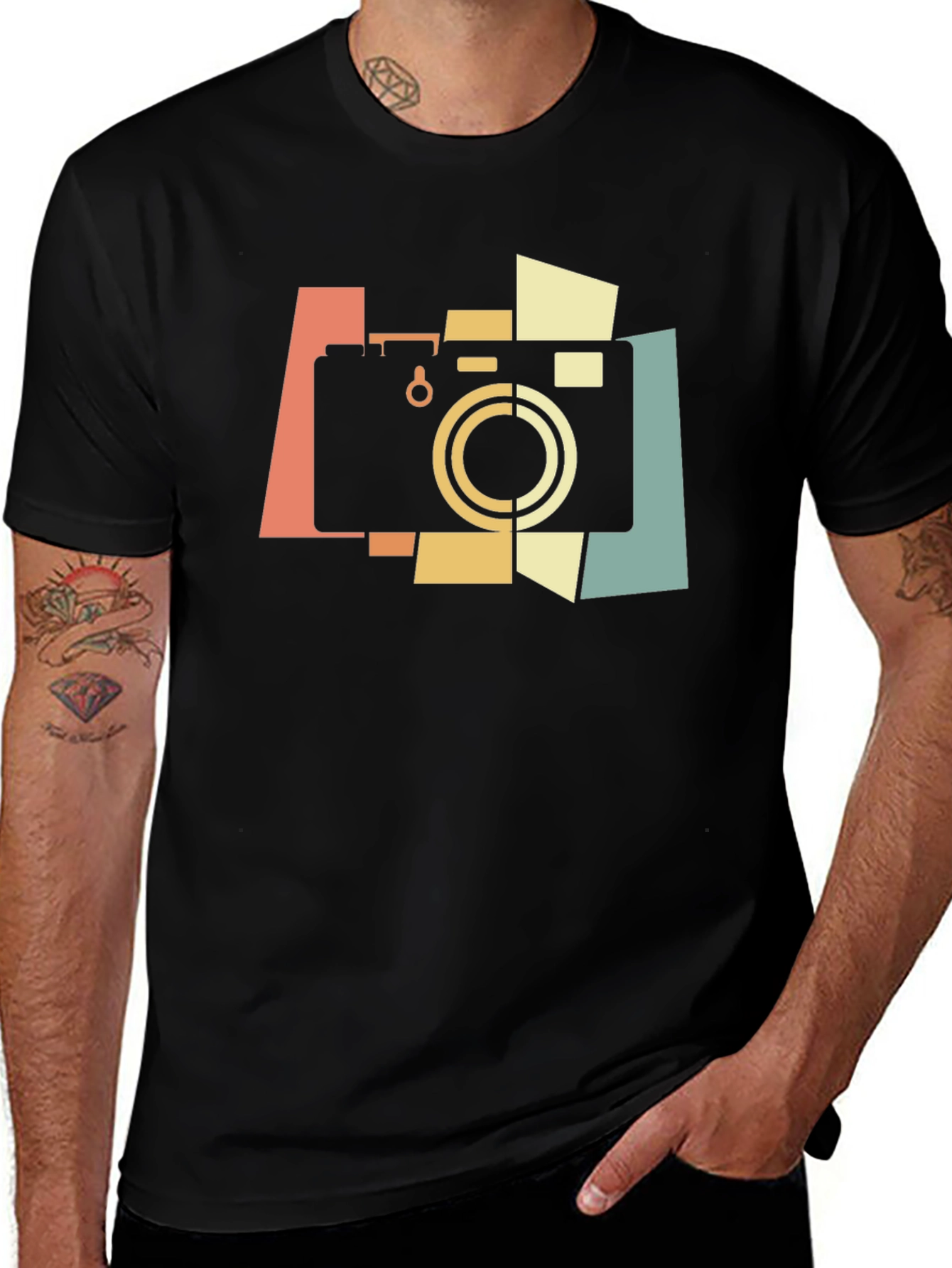 Variant 8 of Retro Camera T-Shirt - Vintage Style Photography Tee