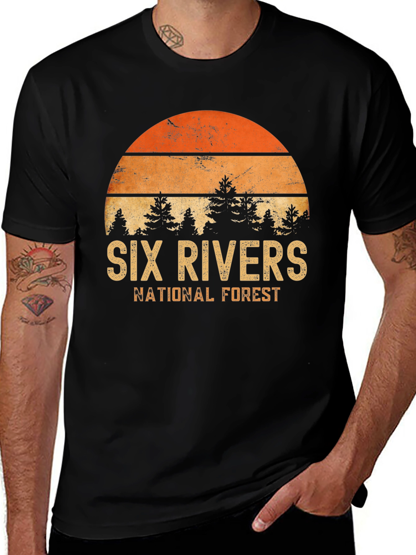 Variant 10 of Six Rivers National Forest Graphic Tee