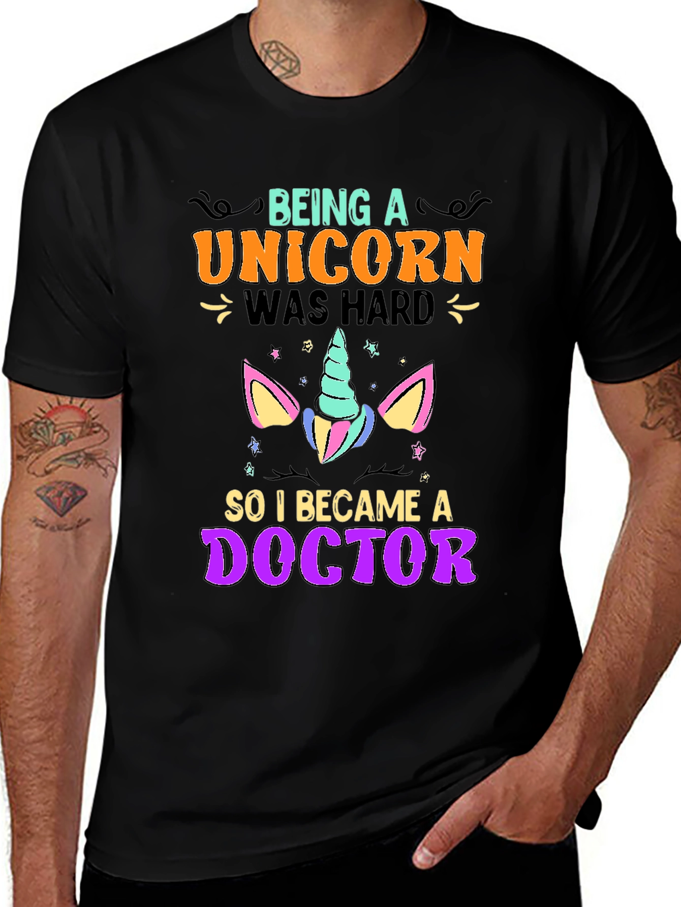 Variant 9 of Unicorn Doctor T-Shirt Funny Novelty Tee