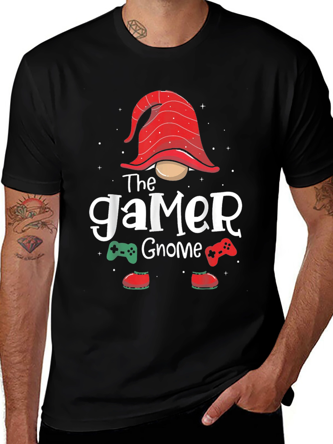 Variant 26 of Gamer Gnome Graphic T-Shirt