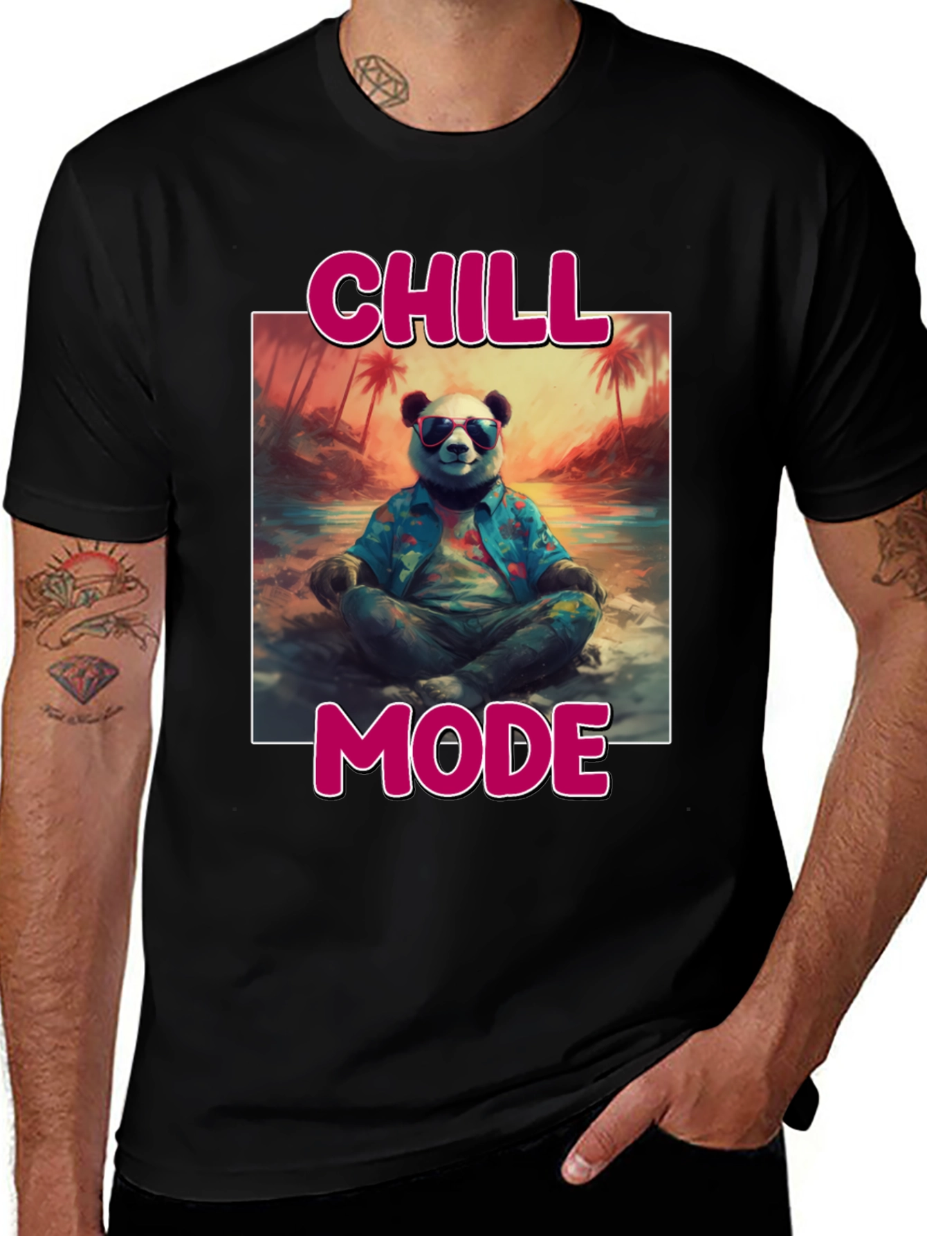 Chill Mode Panda T-Shirt
