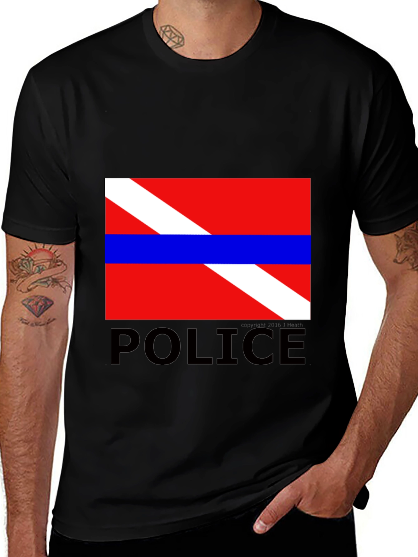 Variant 28 of Diver Down Police T-Shirt
