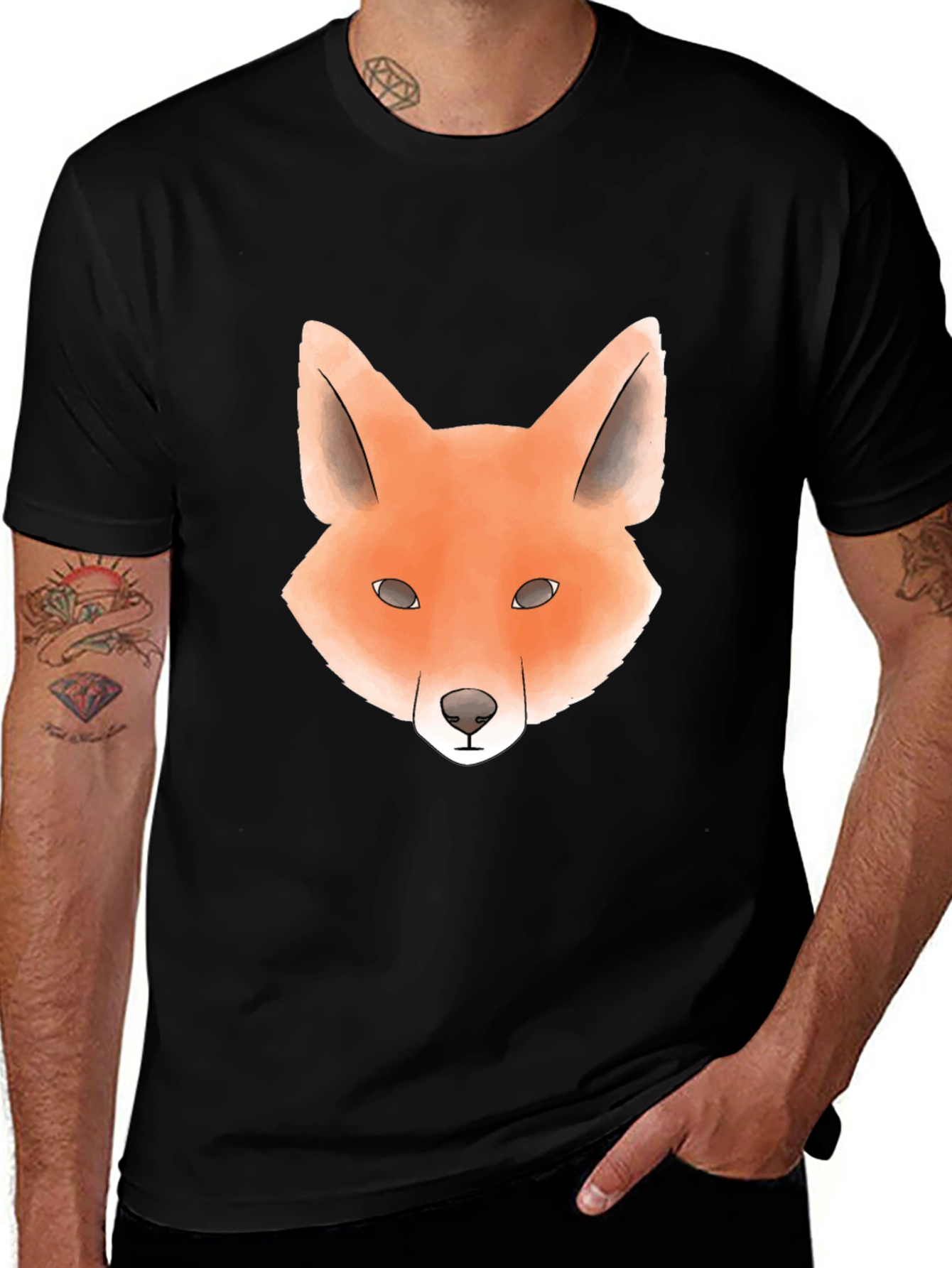 Variant 21 of Cool Fox Graphic Tee - Trendy Unisex T-Shirt