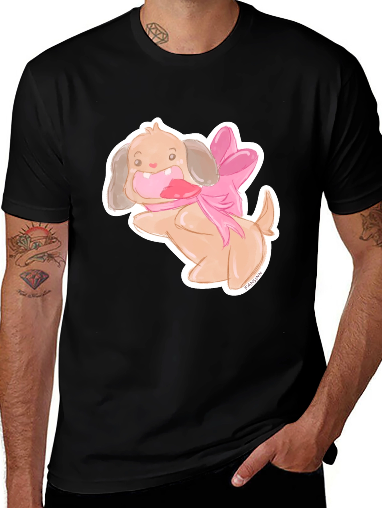 Variant 20 of Dog with Bow T-Shirt