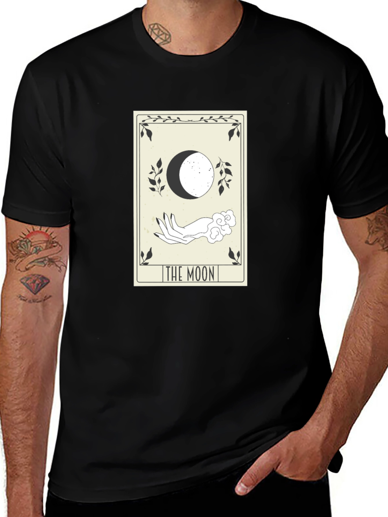Variant 26 of Tarot Card "The Moon" Graphic T-Shirt