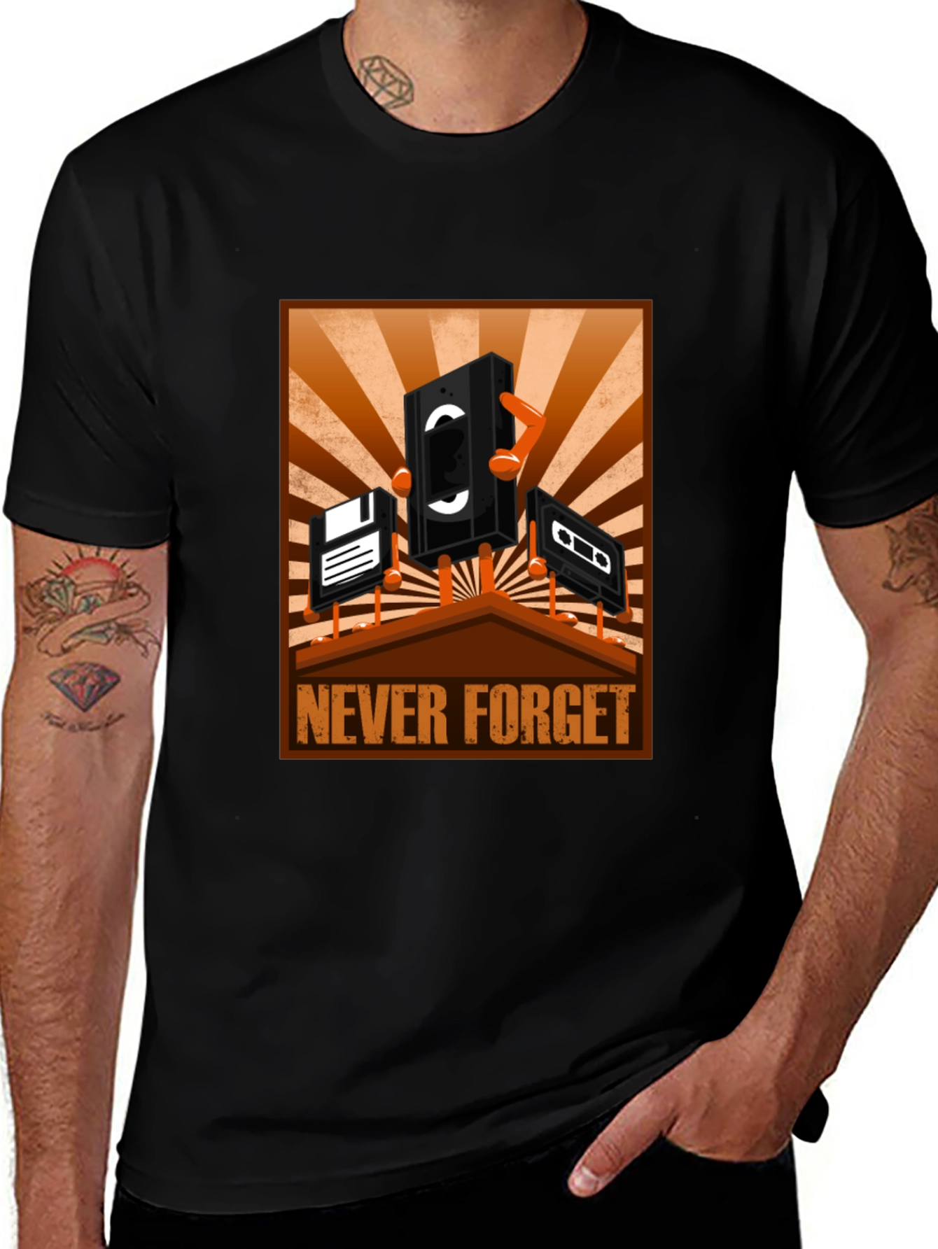 Variant 11 of Retro Media T-Shirt - Never Forget