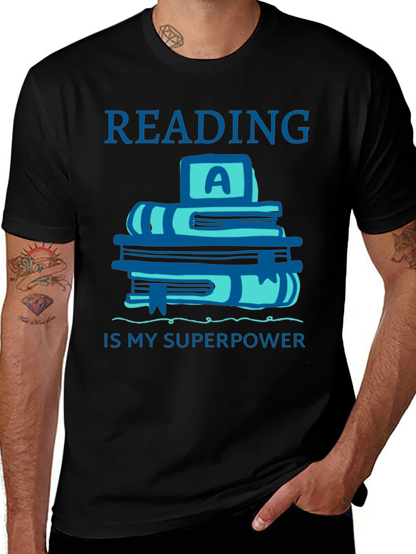 Variant 19 of Reading is My Superpower T-Shirt