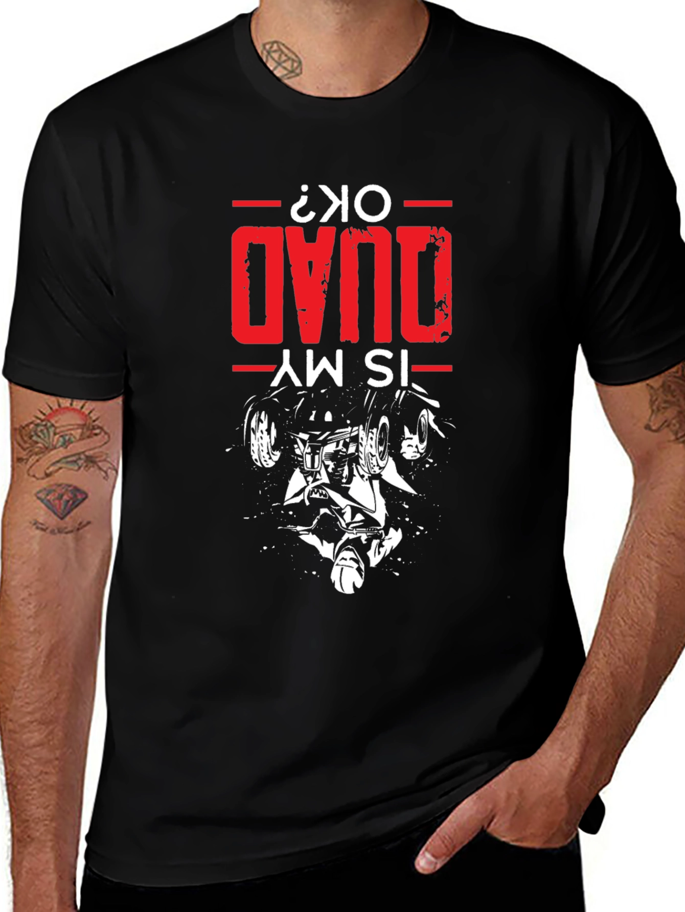 Black Is My Quad OK T-Shirt - Quad Bike Design main image