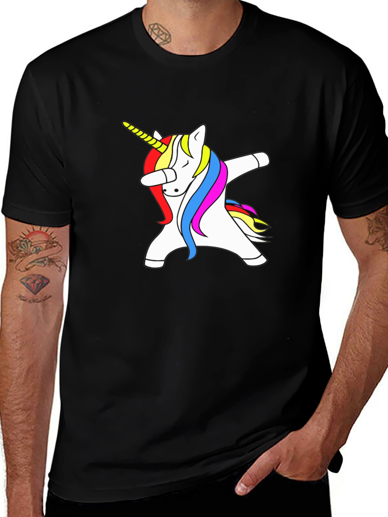 Variant 3 of Unicorn Dab T-Shirt - Fun Graphic Tee