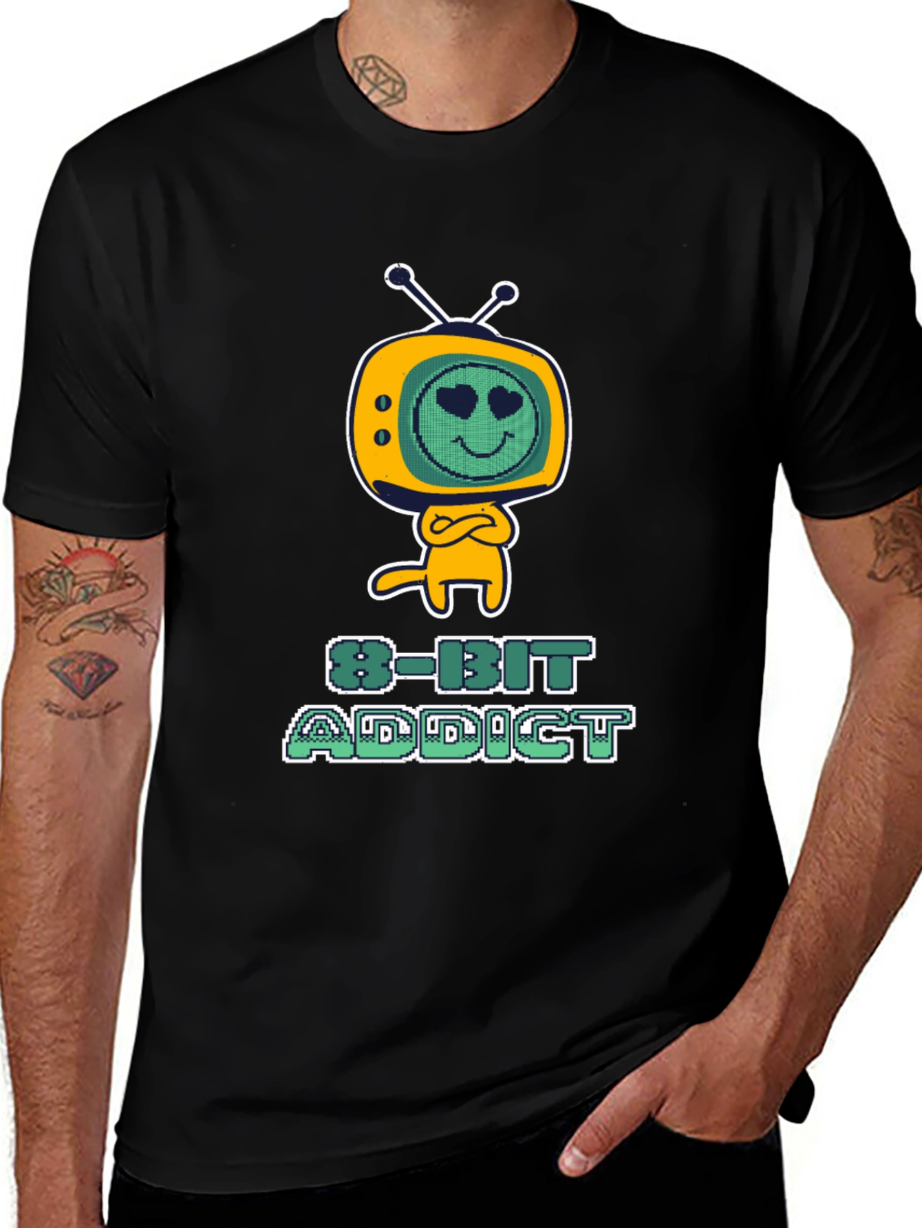 Variant 2 of 8-Bit Addict Graphic Tee