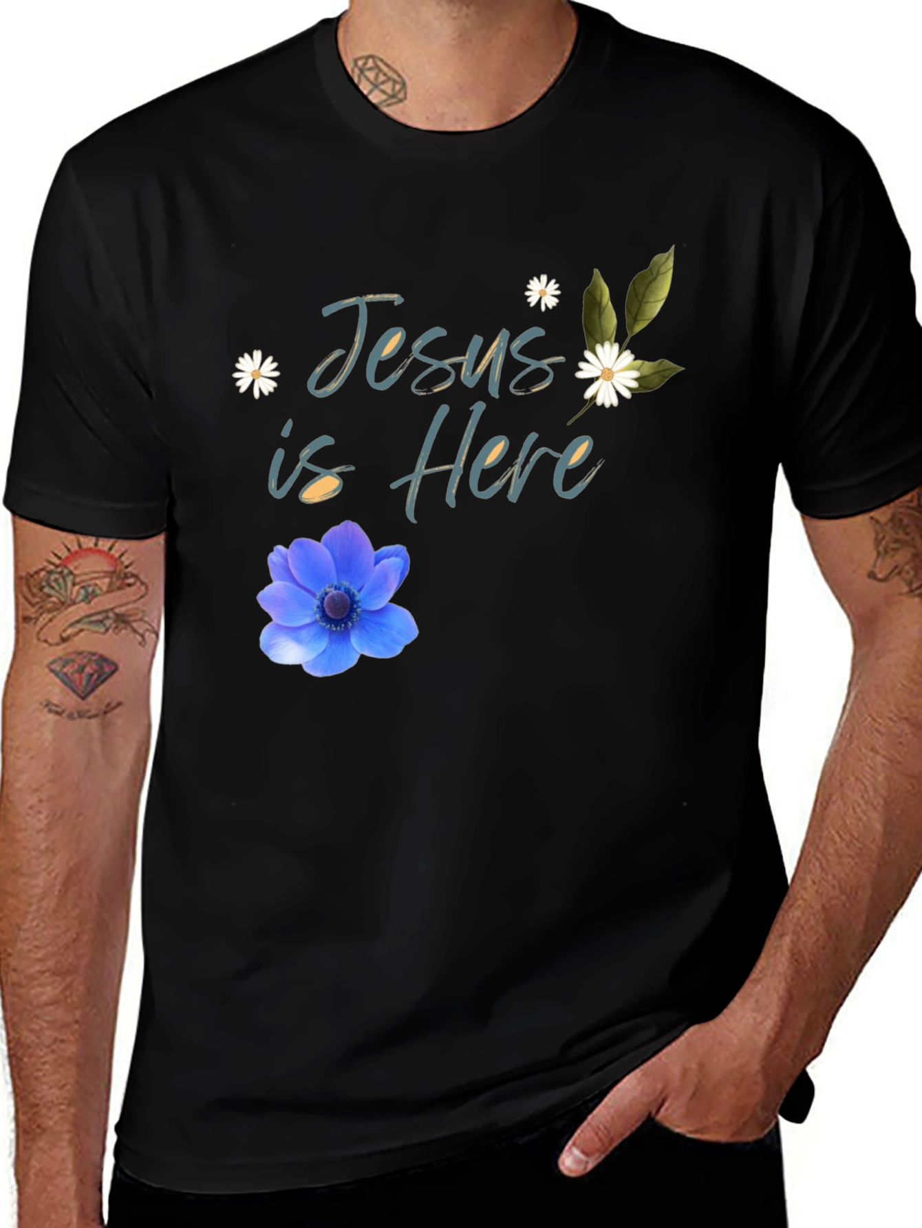Variant 28 of Jesus is Here Graphic T-Shirt