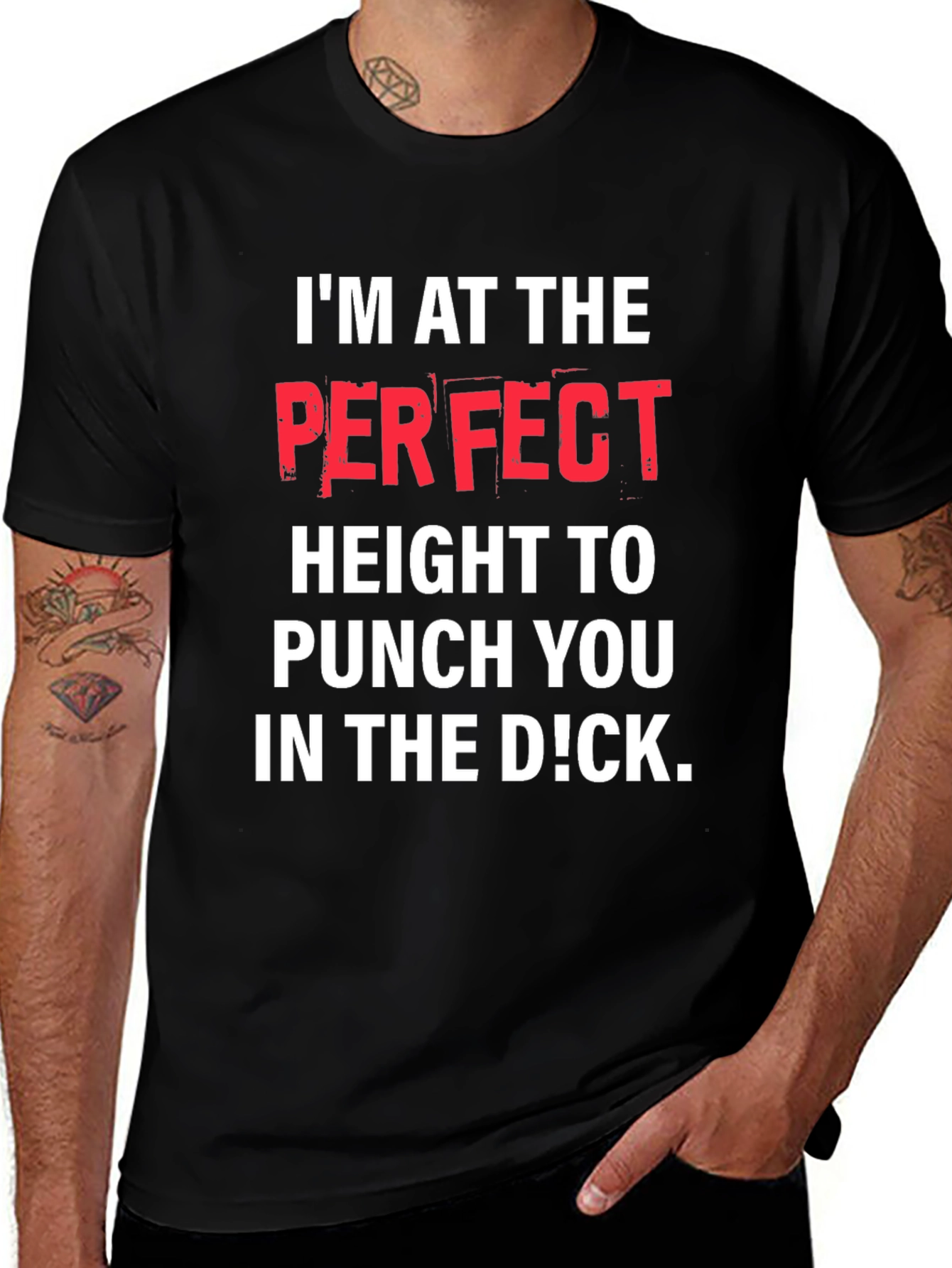 Variant 30 of Perfect Height Funny Graphic T-Shirt
