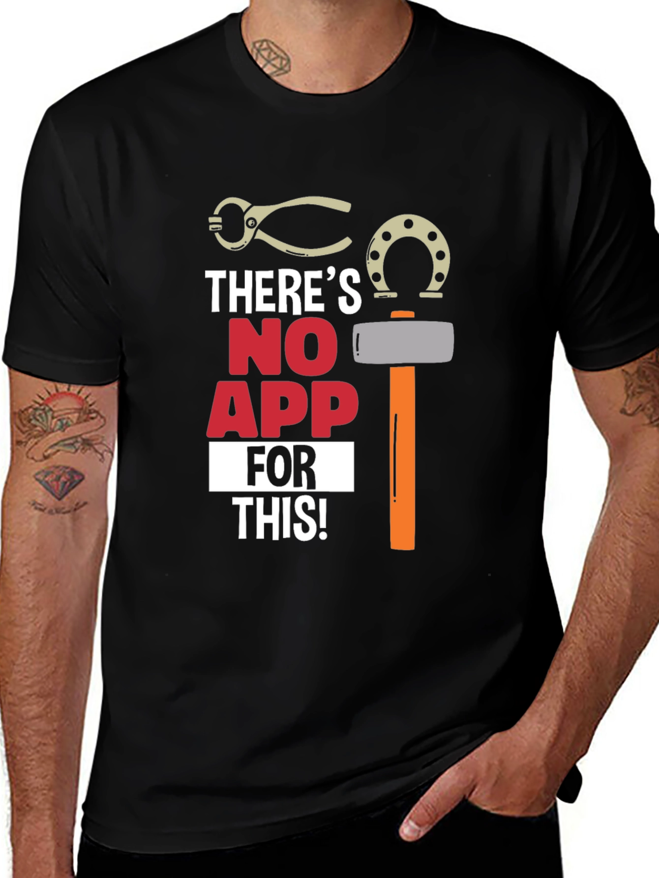 Variant 3 of There's No App For This Black T-Shirt