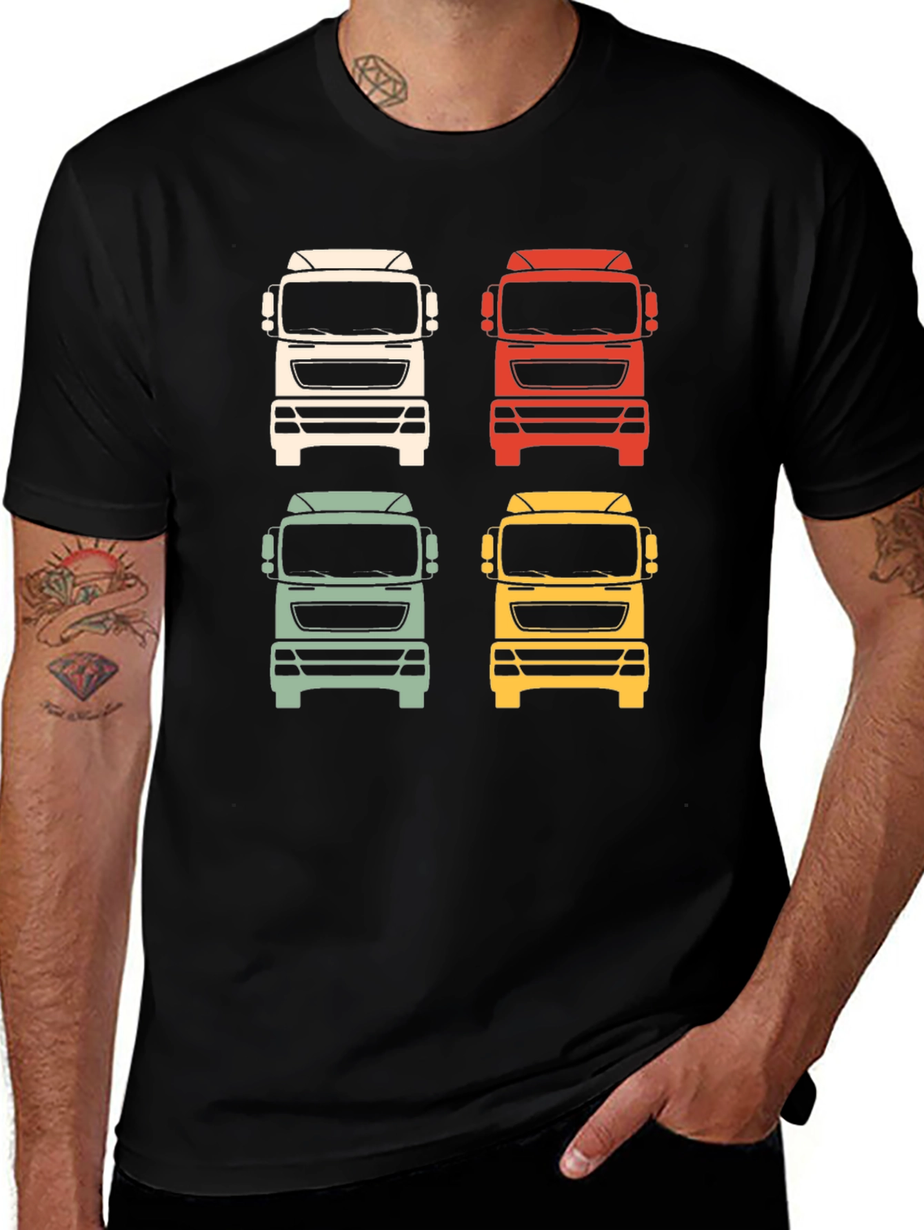 Variant 21 of Retro Truck T-Shirt - Colorful Vintage Style
