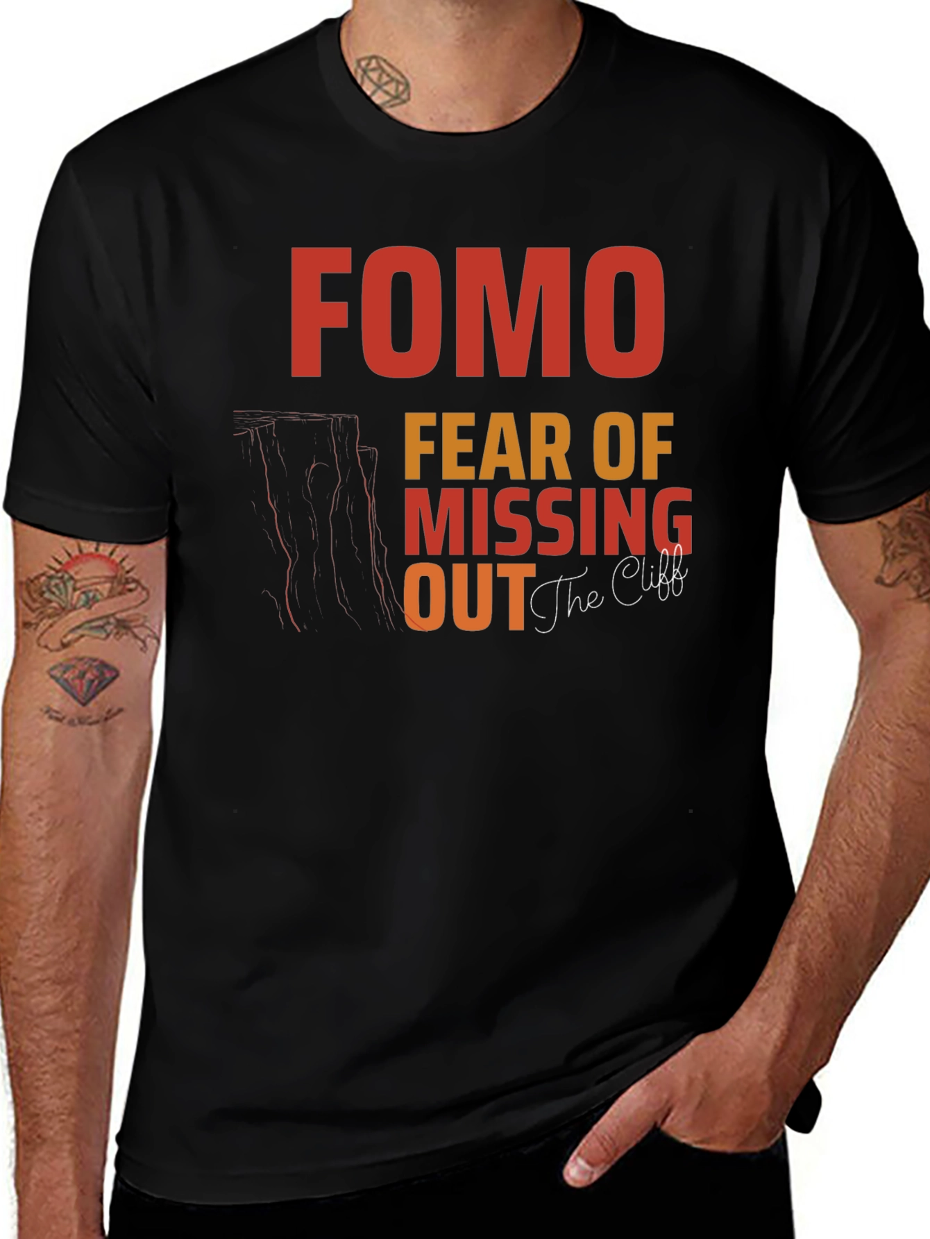 Variant 3 of FOMO Fear of Missing Out Graphic T-Shirt