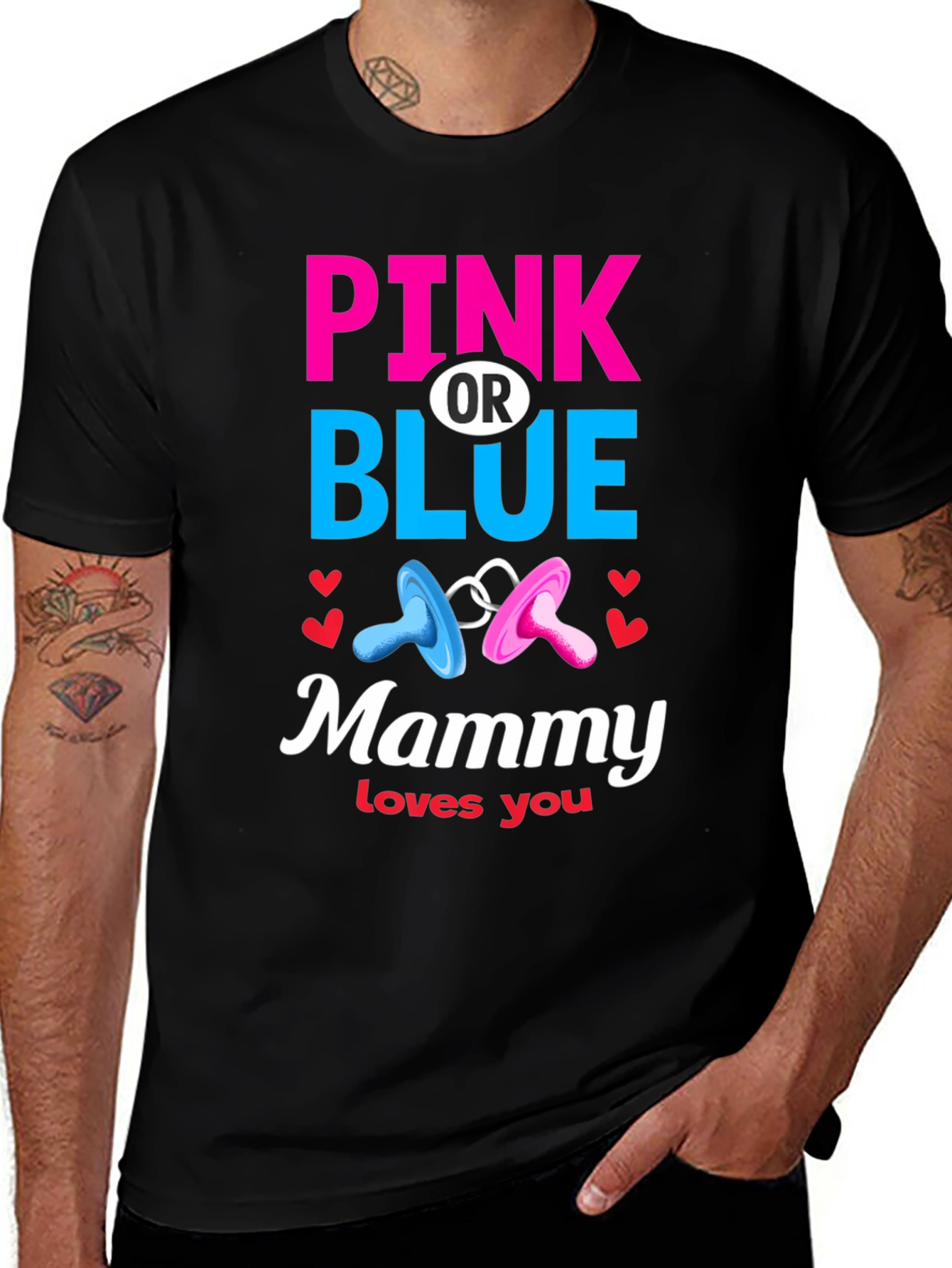 Pink or Blue Mammy Loves You T-Shirt