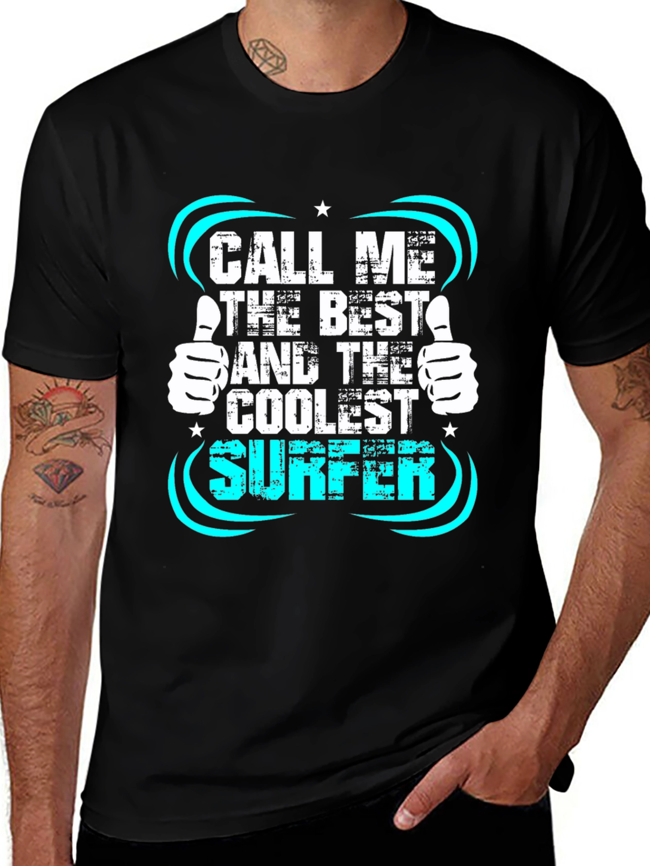 Variant 21 of Coolest Surfer T-Shirt - Fun Novelty Graphic Tee