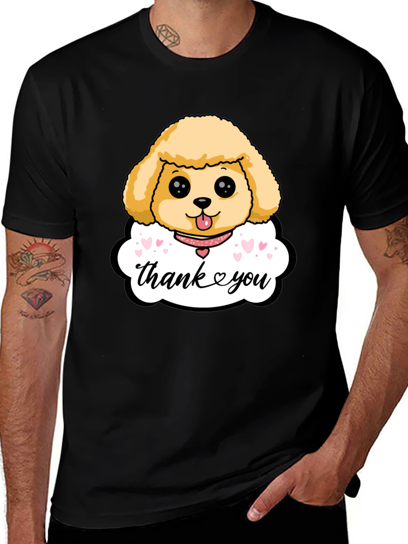 Variant 7 of Cute Dog Thank You T-Shirt